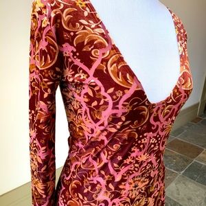 Free People Maroon Party Dress